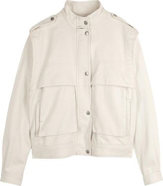 Isabel Marant Jassen, Dames, Beige, 2Xs, Katoen, Edany Jas