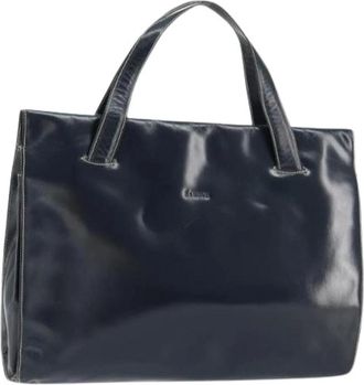 Loewe Pre-owned Tote Bag - Dames - Vintage Shopper - Blauw - ONE Size - Leer - Vintage