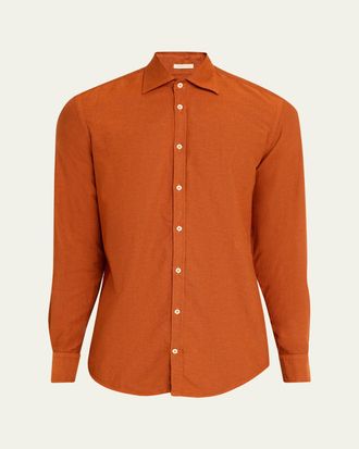 Massimo Alba Mens Genova Cotton Oxford Button-Down Shirt