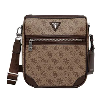 Guess Tassen, Heren, Bruin, ONE Size, Polyester, Milano Crossbody Tas