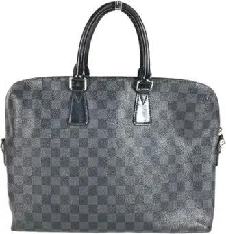 Louis Vuitton Pre-owned Handbags, male, Blue, Size: ONE SIZE Pre-owned Damier Graphite Briefcase