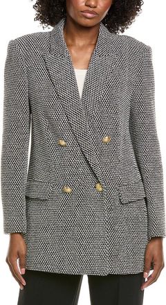 L'agence LAgence Riva Knit Double-Breasted Blazer