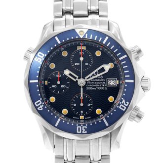 Omega Pre-owned Omega Seamaster Diver 300 M Chronograph Automatic Chronometer Blue Dial Mens Watch 2599.80.00
