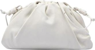 Bottega Veneta Pre-owned Mini Pouch - Dames - Vintage Schoudertas - Wit - ONE Size - Leer - Vintage