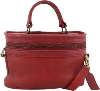 Coach Pre-owned Mini Handtas - Dames - Vintage Mini Tas - Rood - ONE Size - Leer - Vintage