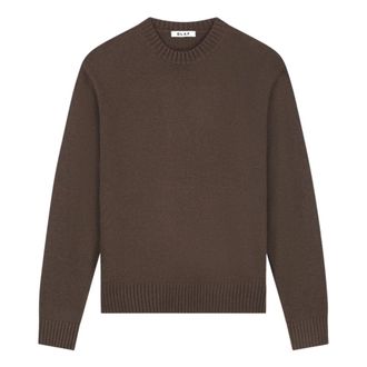 Olaf Hussein Jersey de Cuello Redondo Esencial - Knitwear - Hombre - Marr&oacute;n - XL