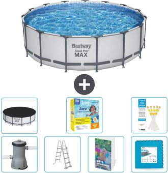 Bestway Piscina Bestway Steel Pro Max Redonda - 488x122 Cm - 8-piezas S566