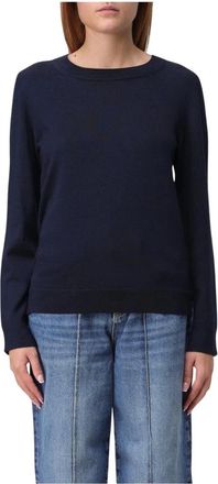 HUGO BOSS Elegant Crew Neck Jumper Woman Violet