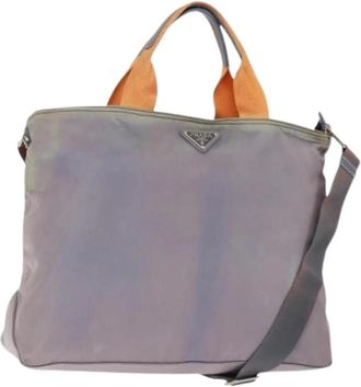 Prada Pre-owned Tote Bag - Dames - Vintage Shopper - Paars - ONE Size - Nylon - Vintage