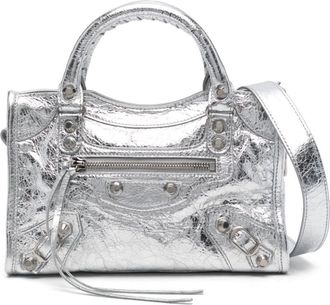 Balenciaga mini Le City tote bag - women - Calf Leather - OS - Silver