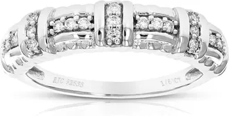 Vir Jewels 1/6 cttw Lab Grown Diamond Ring in Sterling Silver For Women