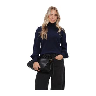 MY ESSENTIAL WARDROBE Rollneck Pullover - Dames - Truien - Blauw - Maat: XS