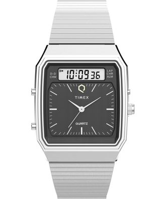 Timex Q Timex Heruitgave Zilver Horloge voor Heren TW2Y05900