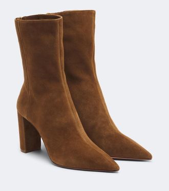 Aquazzura Saint Honor&eacute; suede ankle boots