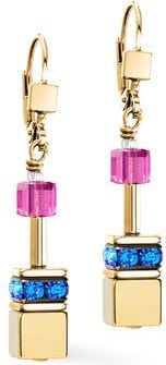 Coeur de Lion Geocube Iconic Metallic Gold Earrings at Nordstrom