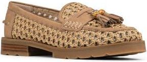 Donald J Pliner Lenny Woven Raffia Tassel Loafer in Natural at Nordstrom Rack, Size 5.5