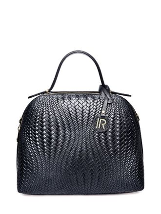 Isabella Rhea Zwart Rundleer Tas