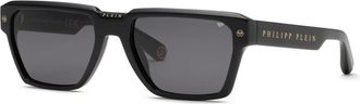 Philipp Plein Spp201V Zonnebril - unisex - Accessoires - Zwart - Maat: 58 MM