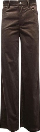 Liu Jo Pantalone Millerighe - Dames - Wijde Broeken - Bruin - XS - Broeken