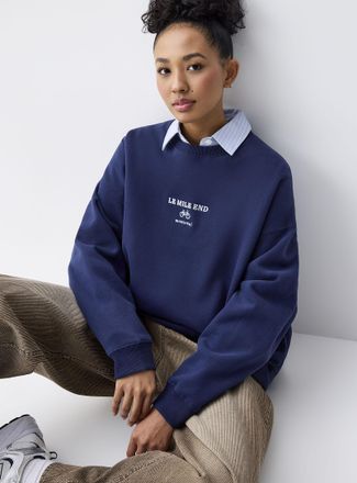 Twik Womens Oversized destination fleece sweatshirt