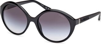 Guess GU00155 01B Womens Sunglasses Black Size 57