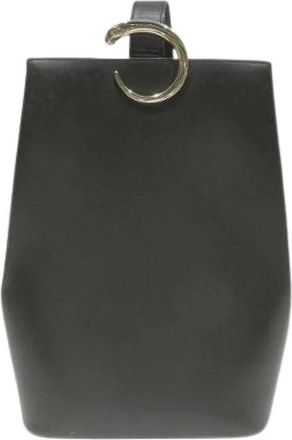 Cartier Pre-owned Backpacks, male, Black, Size: ONE SIZE Pre-owned Panthere Leather Shoulder Bag