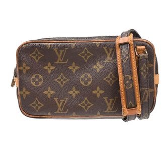 Louis Vuitton Pochette Marly Bandouliere Monogram Canvas Brown Canvas Handbag (Pre-Owned)