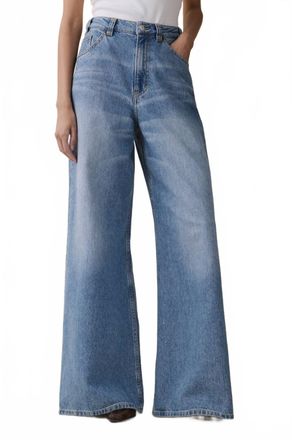 Jeanerica Alfama High Rise Wide Leg Jeans In Light Vintage