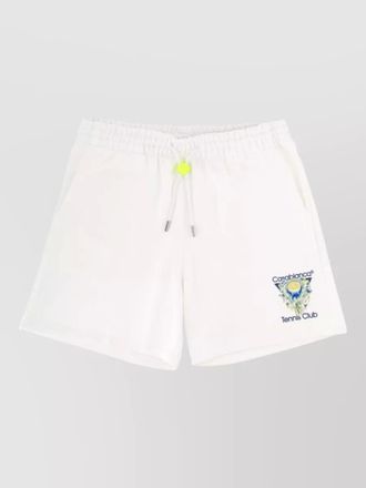 Casablanca logo shorts side and back pockets