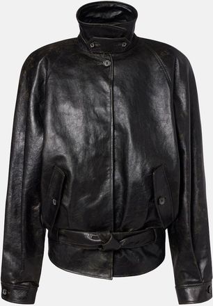 Magda Butrym Belted leather jacket