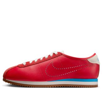 Nike (WMNS) Nike Cortez Leather University Red Blue Perforated Swoosh HQ1841-600