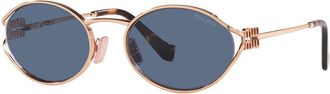 Miu Miu MU52YS ZVF1V1 Pink Gold/Dark Blue