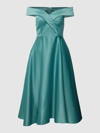 Troyden Collection Knielanges Kleid mit Herz-Ausschnitt in Mint, Gr&ouml;&szlig;e 34