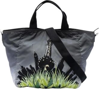 Prada Pre-owned Tote Bags, female, Gray, Size: ONE SIZE Pre-owned Vintage Tote