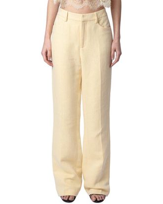 Zadig&Voltaire Pistol Lin Lurex Linen-Blend Pants