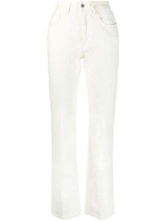 Jacob Cohen high-waisted straight-leg jeans - White