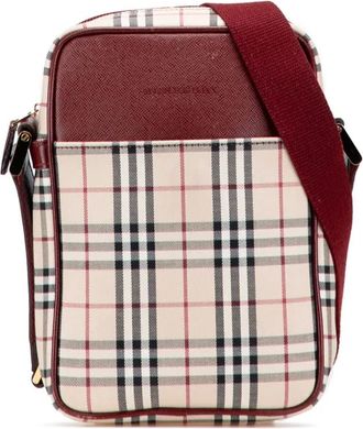 Burberry Borsa a tracolla con motivo House Check in tela 2000-2017 - Marrone
