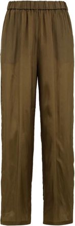 Aspesi Broek - Dames - Straight fit broeken - Groen - S - Broeken