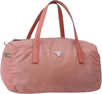 Prada Pre-owned Vintage Weekendtas - Dames - Vintage Weekendtas - Roze - ONE Size - Nylon - Vintage
