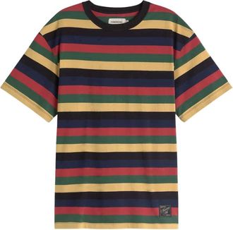 Thinking Mu Aaron R T-shirt - Heren - Tops - Veelkleurig - Maat: L Katoen