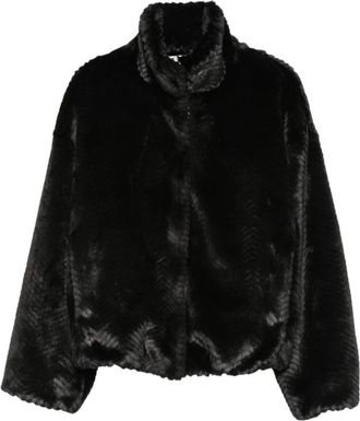 Forte_Forte My Coat - Dames - Jassen - Zwart - S - Polyester - Jassen