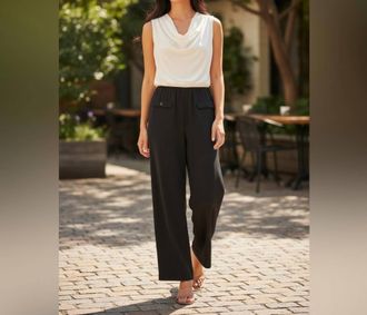 DKNY Elegant Jumpsuit In Black