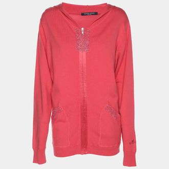 Marina Rinaldi Marina Sport By Marina Rinaldi Pink Jersey Hoodie Set Jacket