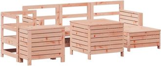 vidaXL 7 Piece Garden Sofa Set Solid Wood Douglas Fir vidaXL