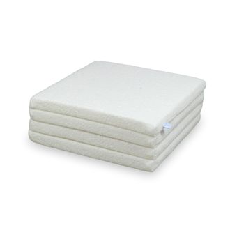 OEM Tappeto Pieghevole Quadrato 120x120 Boucle Bianco