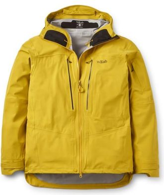 RAB Kinetic Alpine Stretch Jacket Regenjacke f&uuml;r Herren | gelb