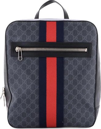 Gucci Web Zip medium rugzak met GG canvas - Zwart