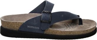Mephisto Schoenen, Dames, Blauw, 39 EU, Leer, Helen Sandal Buck