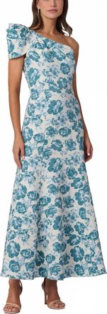 Shoshanna Lolla Maxi Dress In Ivory/blue Multi