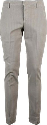 Dondup Gaubert Slim-fit Broeken - Heren - Slim Fit Broeken - Bruin - W36 - Katoen - Broeken